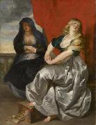 Peter Paul Rubens Reuige Magdalena und ihre Schwester Martha oil painting on canvas